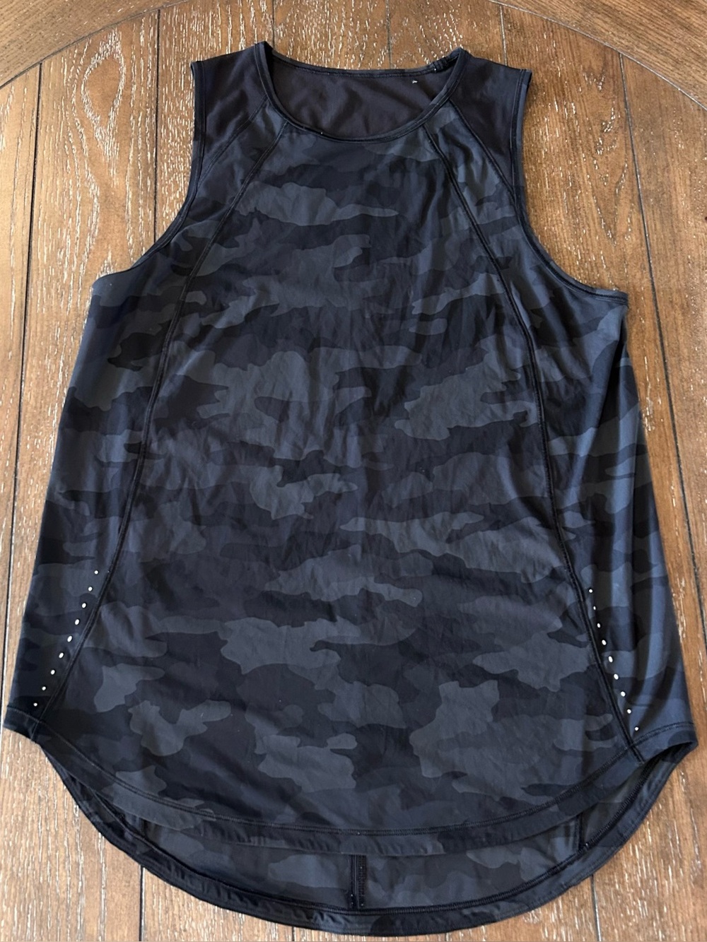 Lululemon Sculpt Tank Top Heritage 365 Camo Deep Coal Multi Mesh Back Womens 10